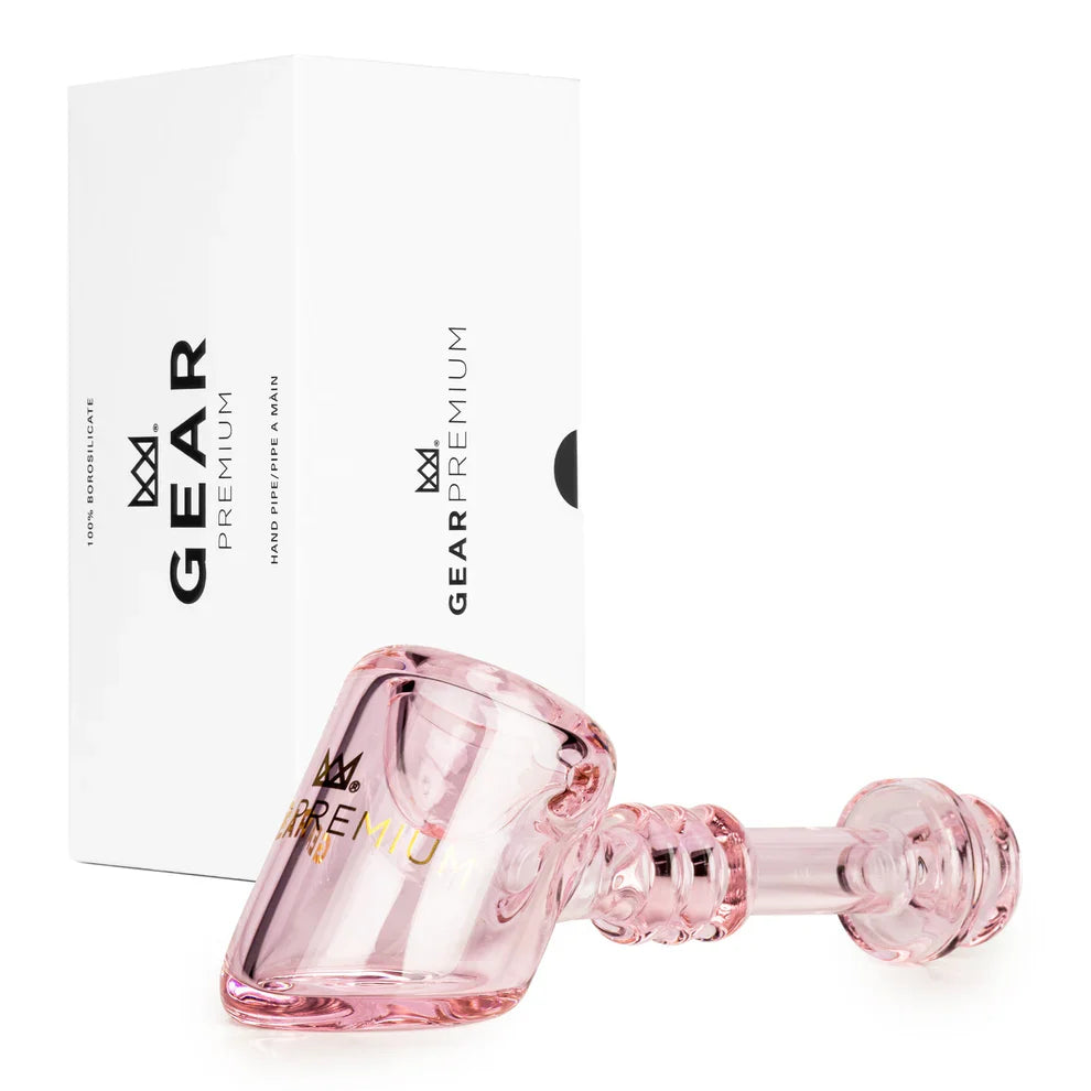 GEAR Premium Glass Hammer Pipe in Pink