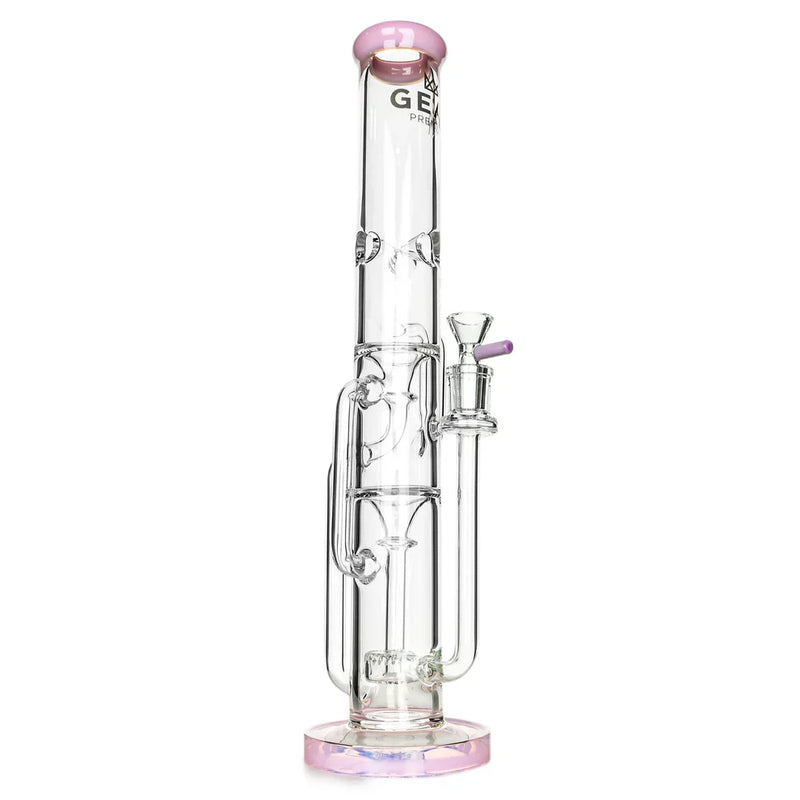 GEAR Premium Straight Tube Dual-Chamber Recycler Bong Online