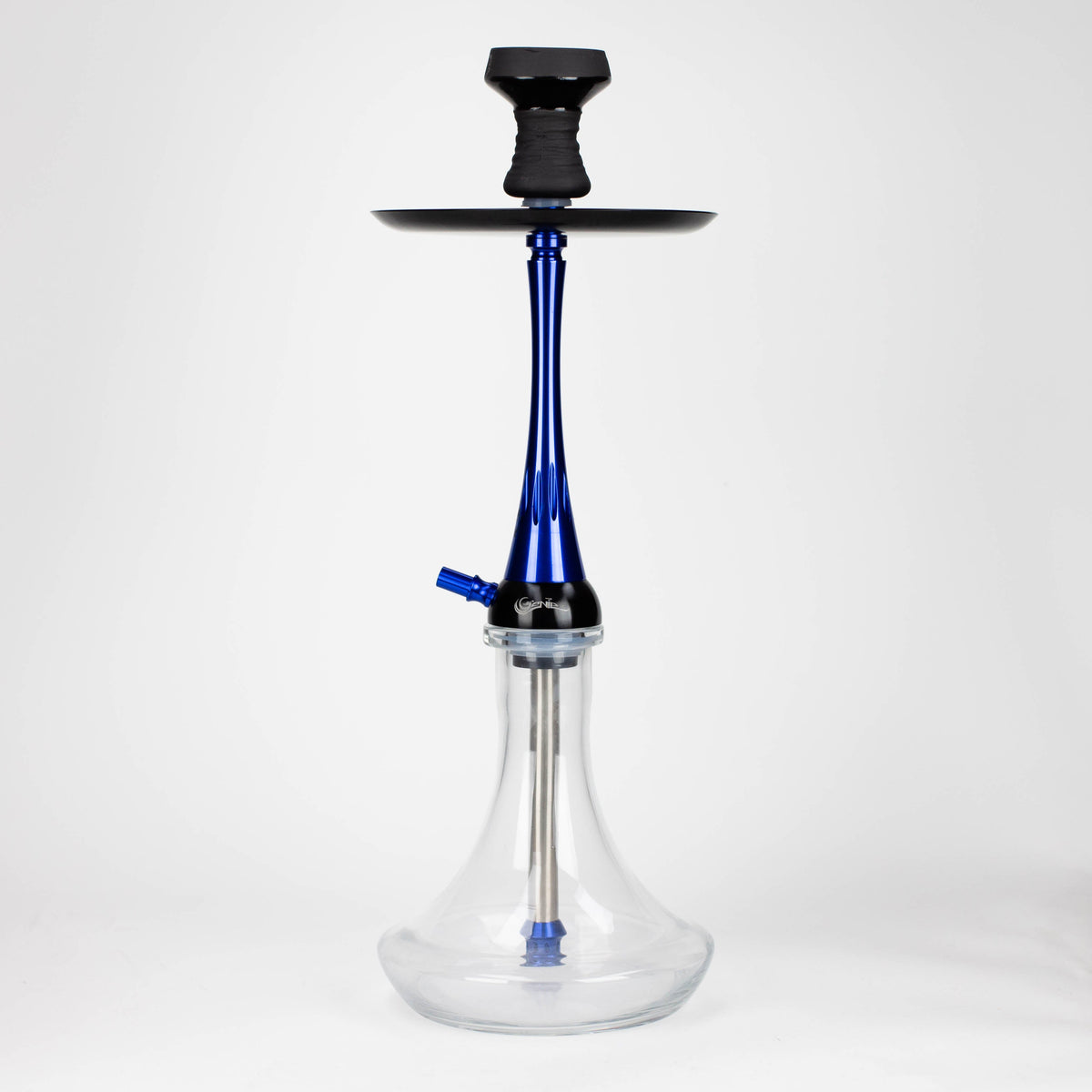 22.5 Inch Aluminum Blue Hookah With Diffuser from GENIE Glass