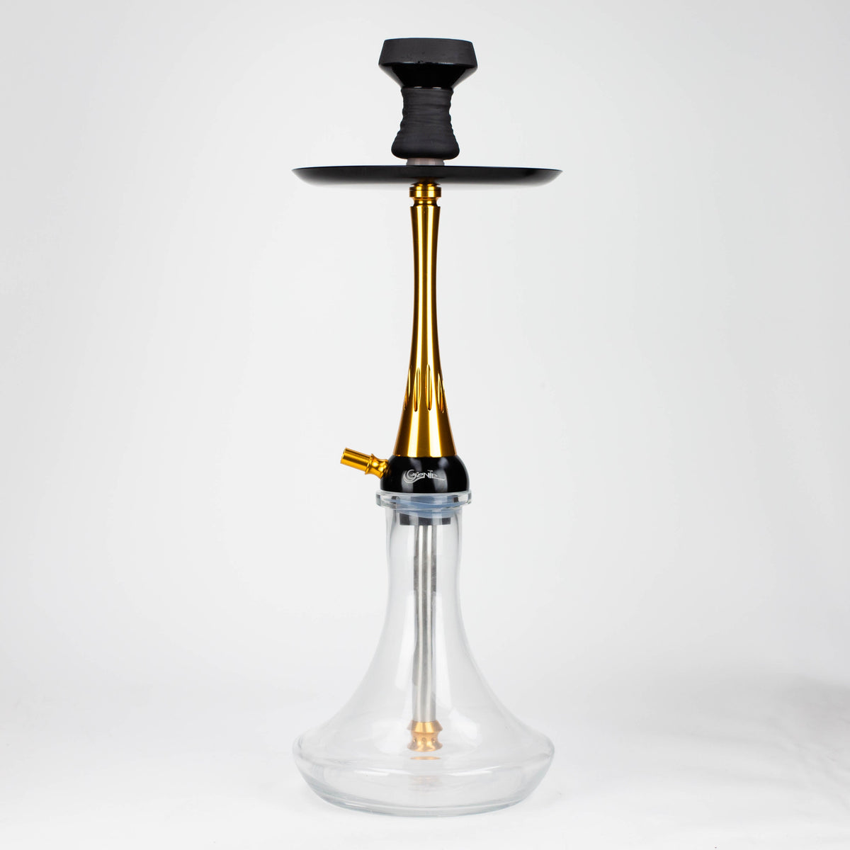 22.5 Inch Aluminum Gold Hookah With Diffuser from GENIE Glass