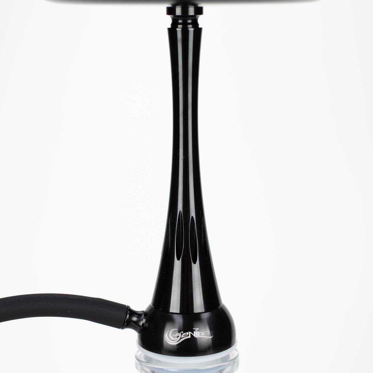 Body of the 22.5 Inch Black Aluminum Hookah With Diffuser from GENIE Glass