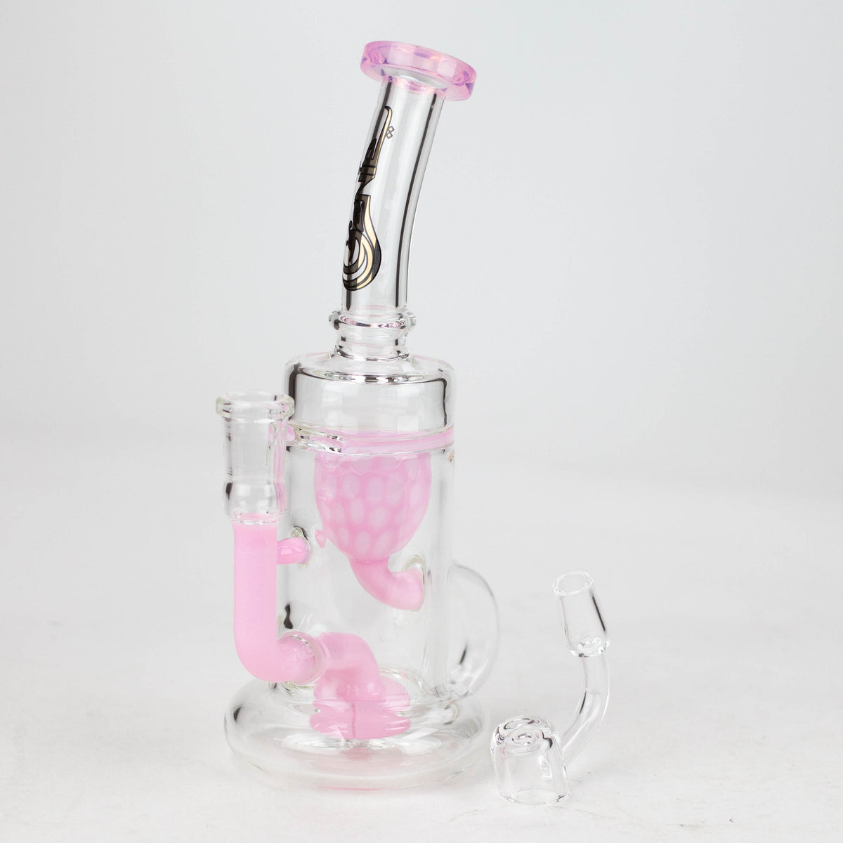 Genie 9 inch Pink Recycler Dab Rig with Diffusor