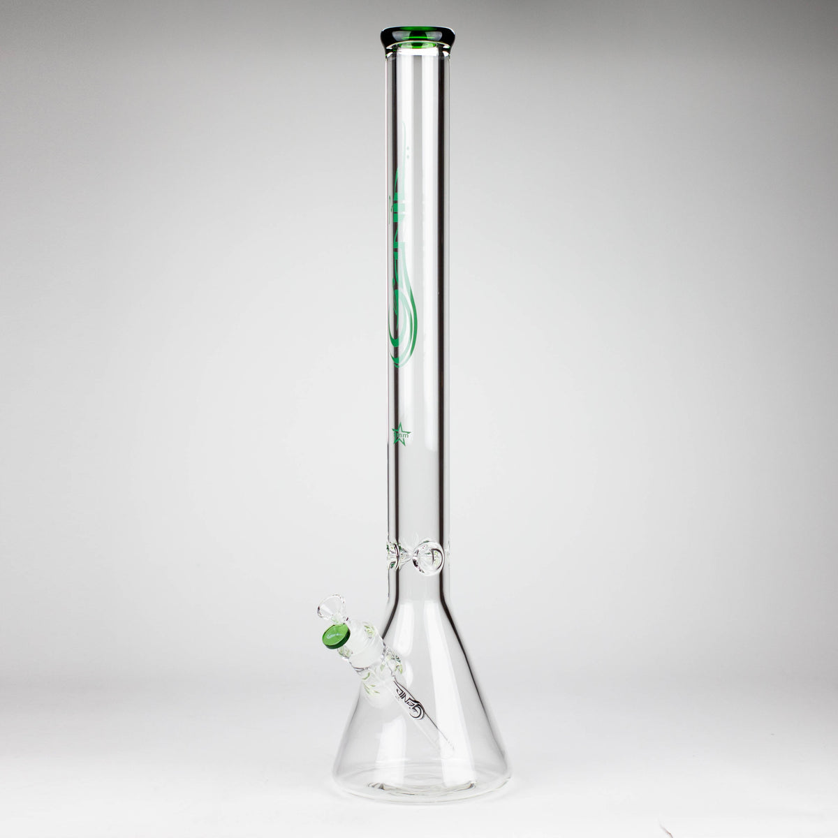 GENIE 24-Inch Huge Beaker Bong in Green