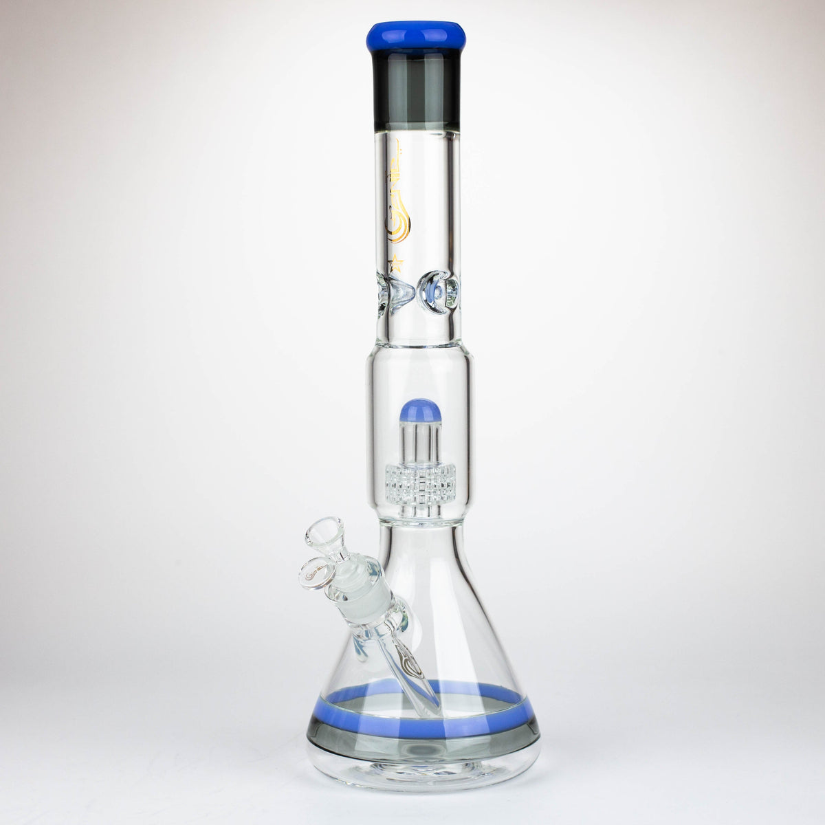 17" Big Showerhead Perc Bong by GENIE Glass