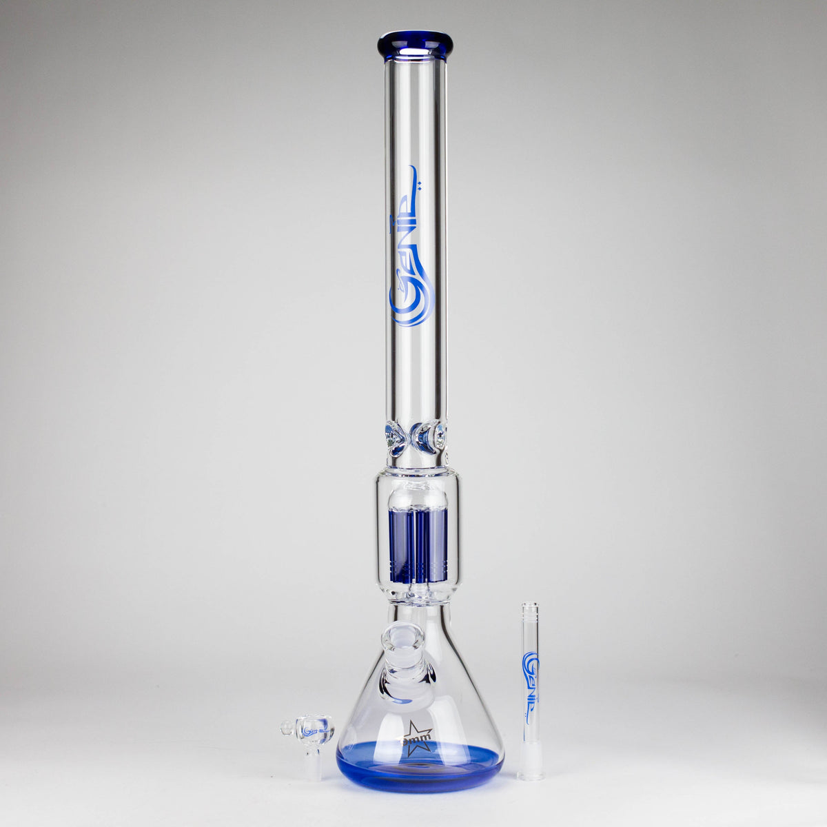 Blue Genie Thick-Ass Tree Perc Beaker Bong