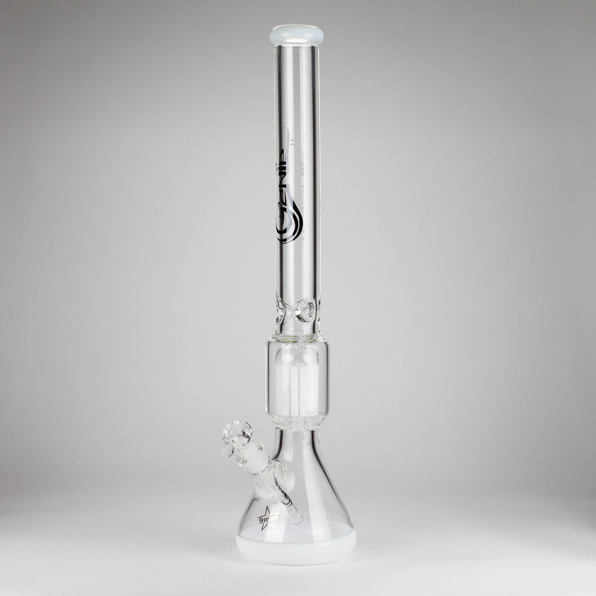 White Genie Thick-Ass Tree Perc Beaker Bong