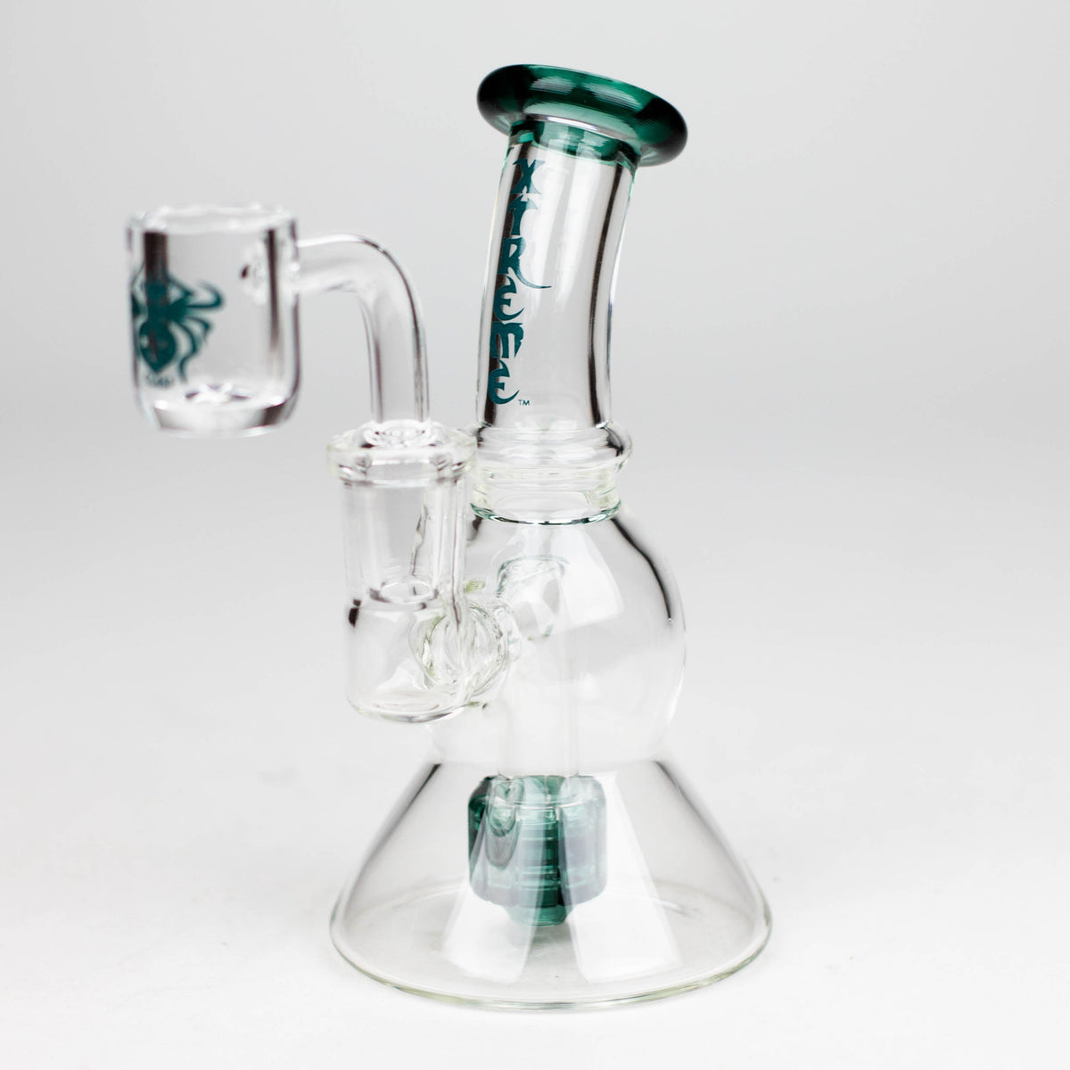 Mini Dab Rig With Showerhead Diffuser from XTREME Glass