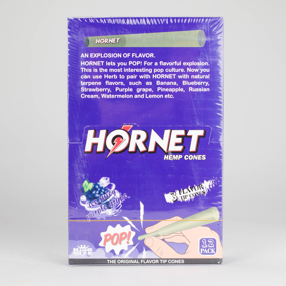 Purple Grape Flavored Pre Rolled Cones by HORNET