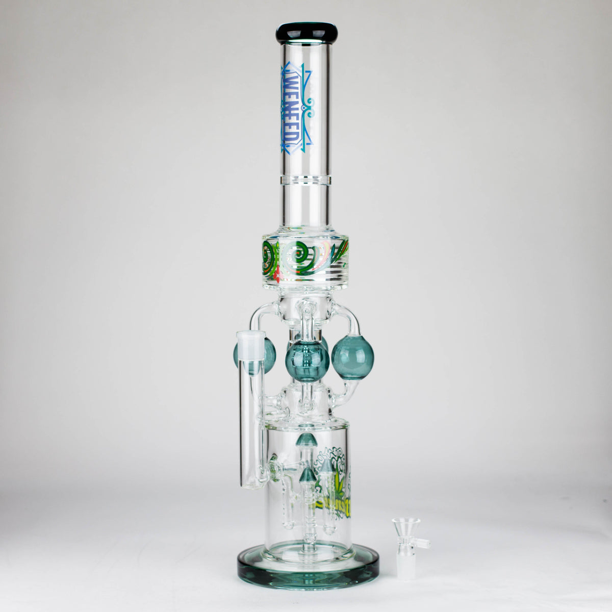 20 Inch Gravity Pillar Straight Tube Perc Bong