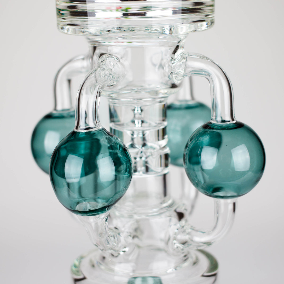 Orb Percolators on the 20 Inch Gravity Pillar Perc Bong