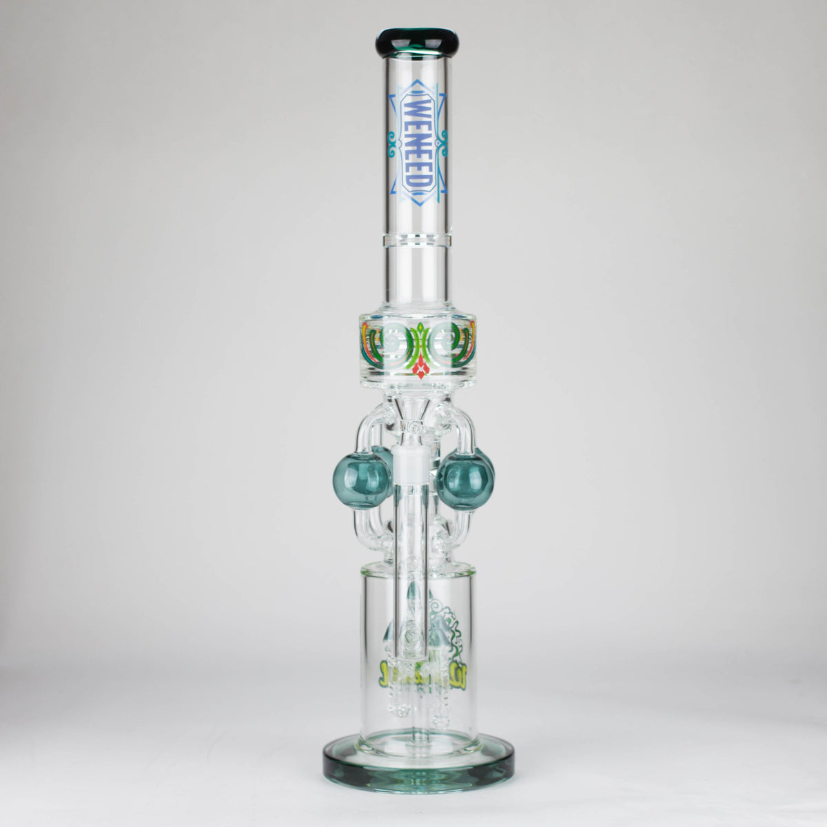 Front of the 20 Inch Gravity Pillar Perc Bong