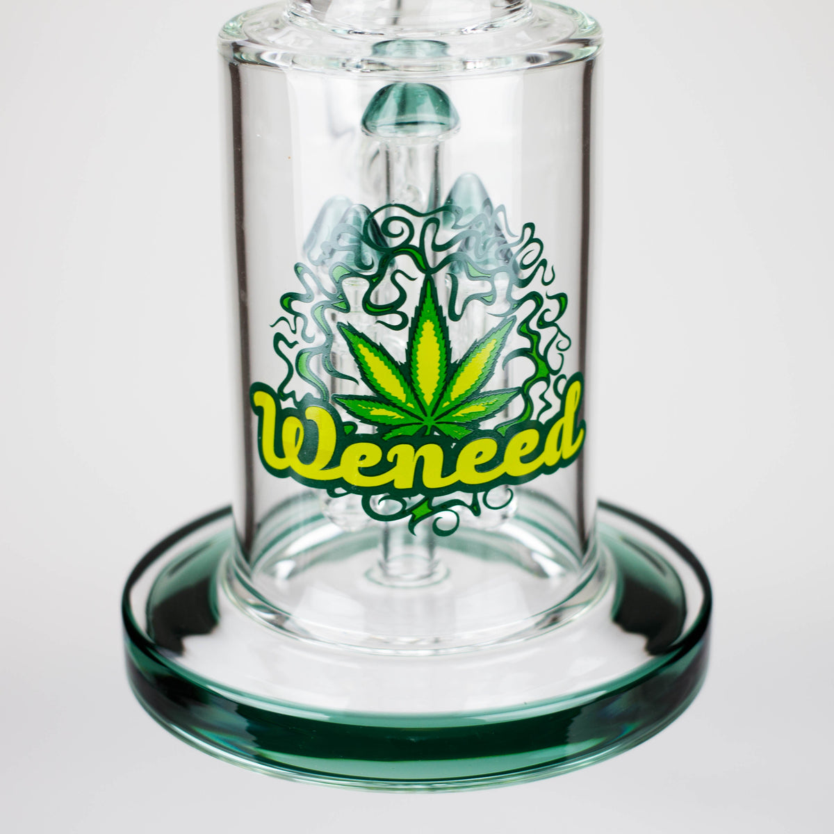 Glass Base of the 20 Inch Gravity Pillar Perc Bong by WENEED