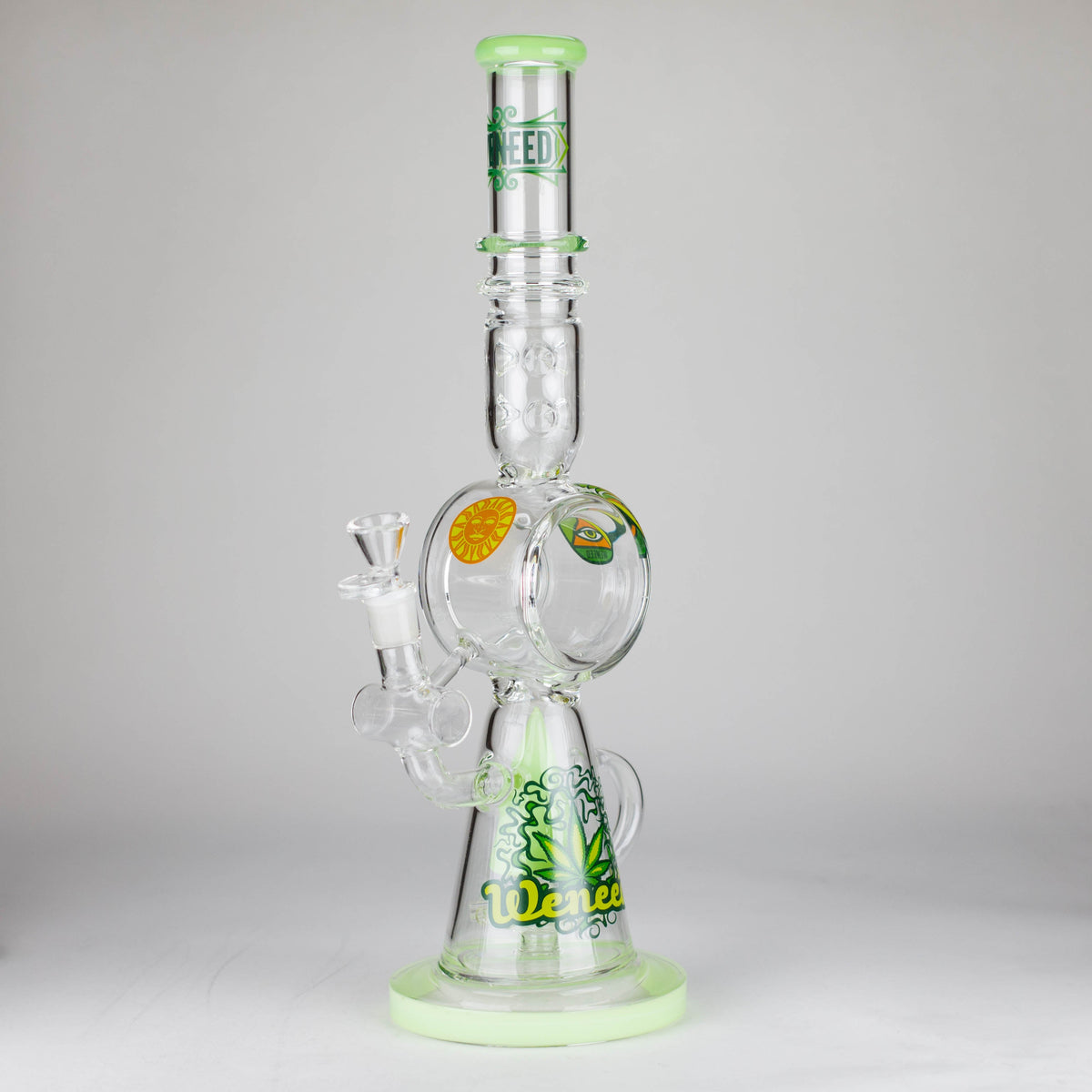 Light Green Beaker Bong With Cone Perc from WENEED