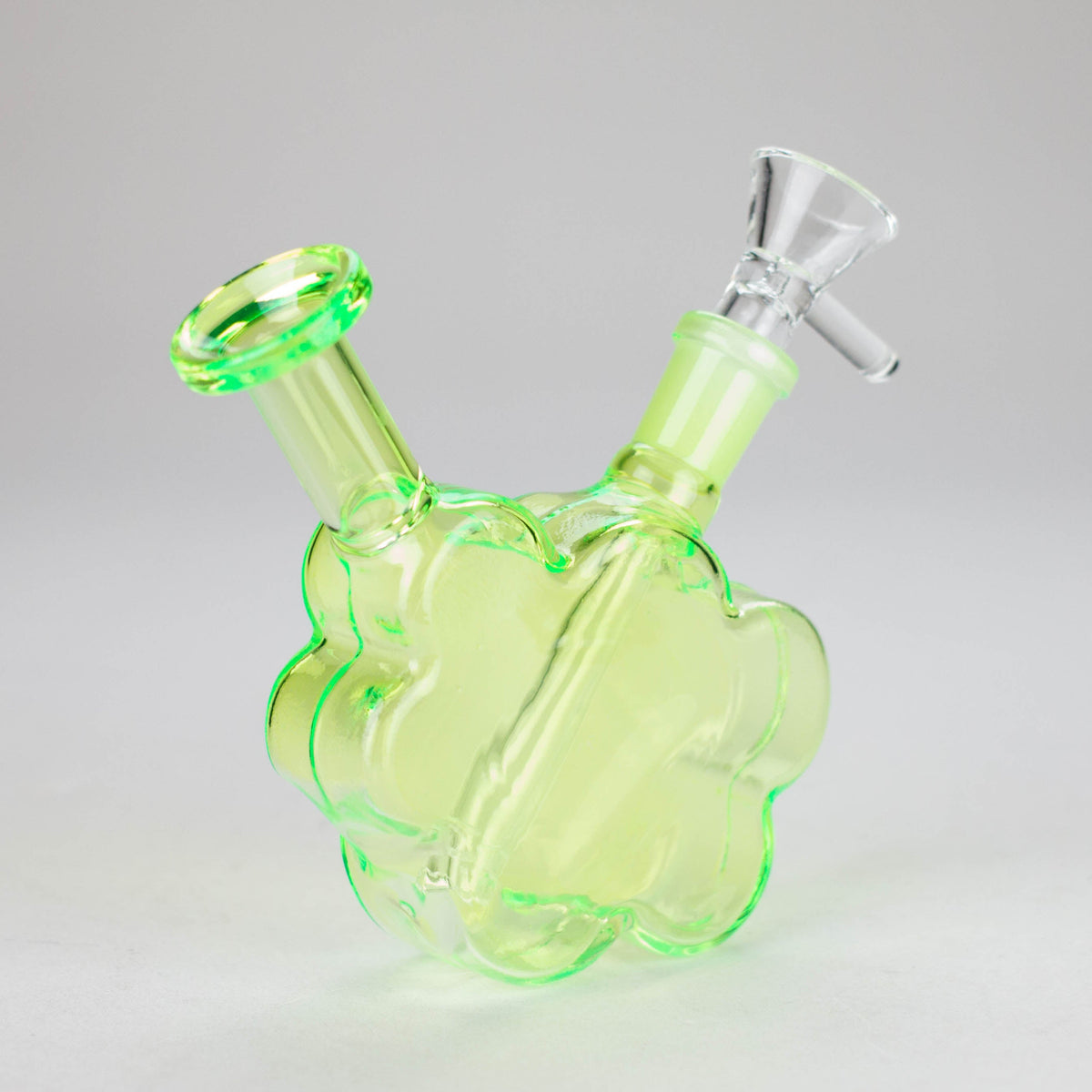Green Cloud Glass Bong