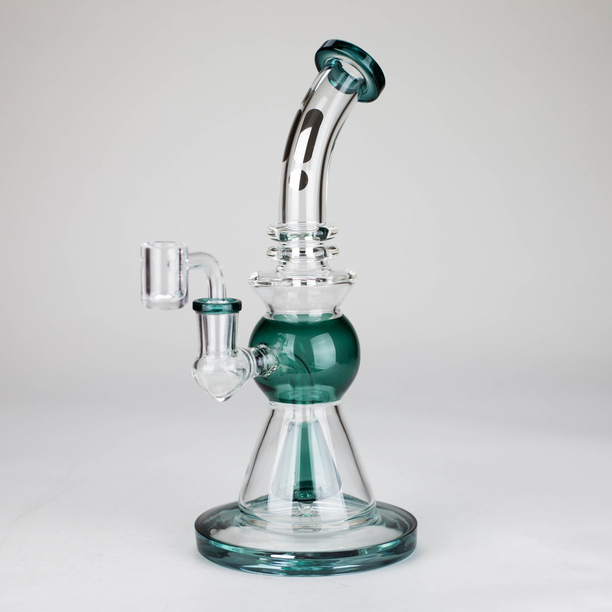 Green Dab Rig With Showerhead Diffuser from Infyniti Glass