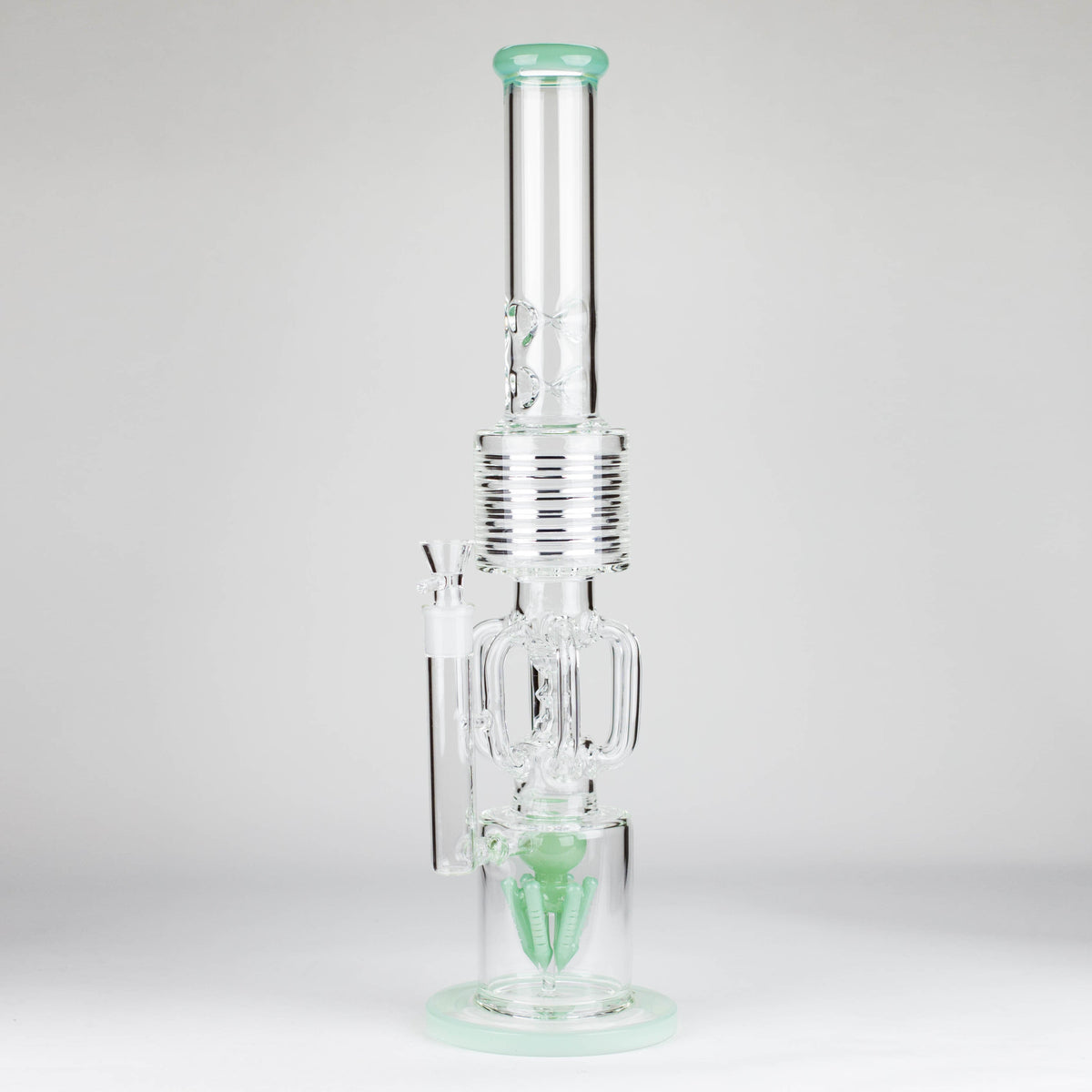 20 Inch Big Green Recycler Bong with Spider Percolator