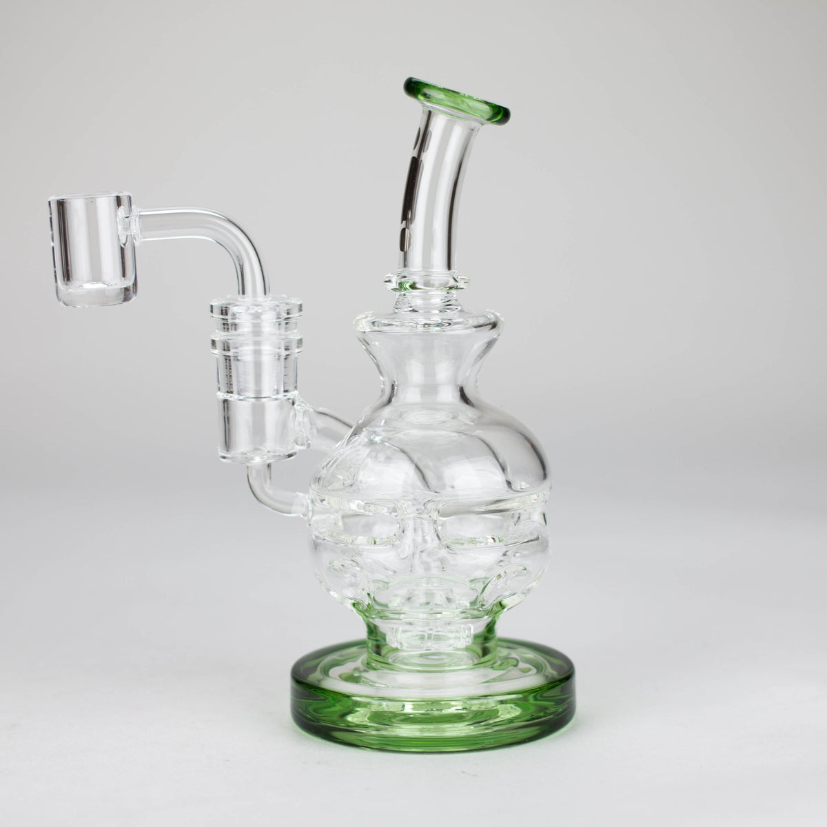 Small Recycler Dab Rig With Showerhead Diffuser by Infyniti Glass