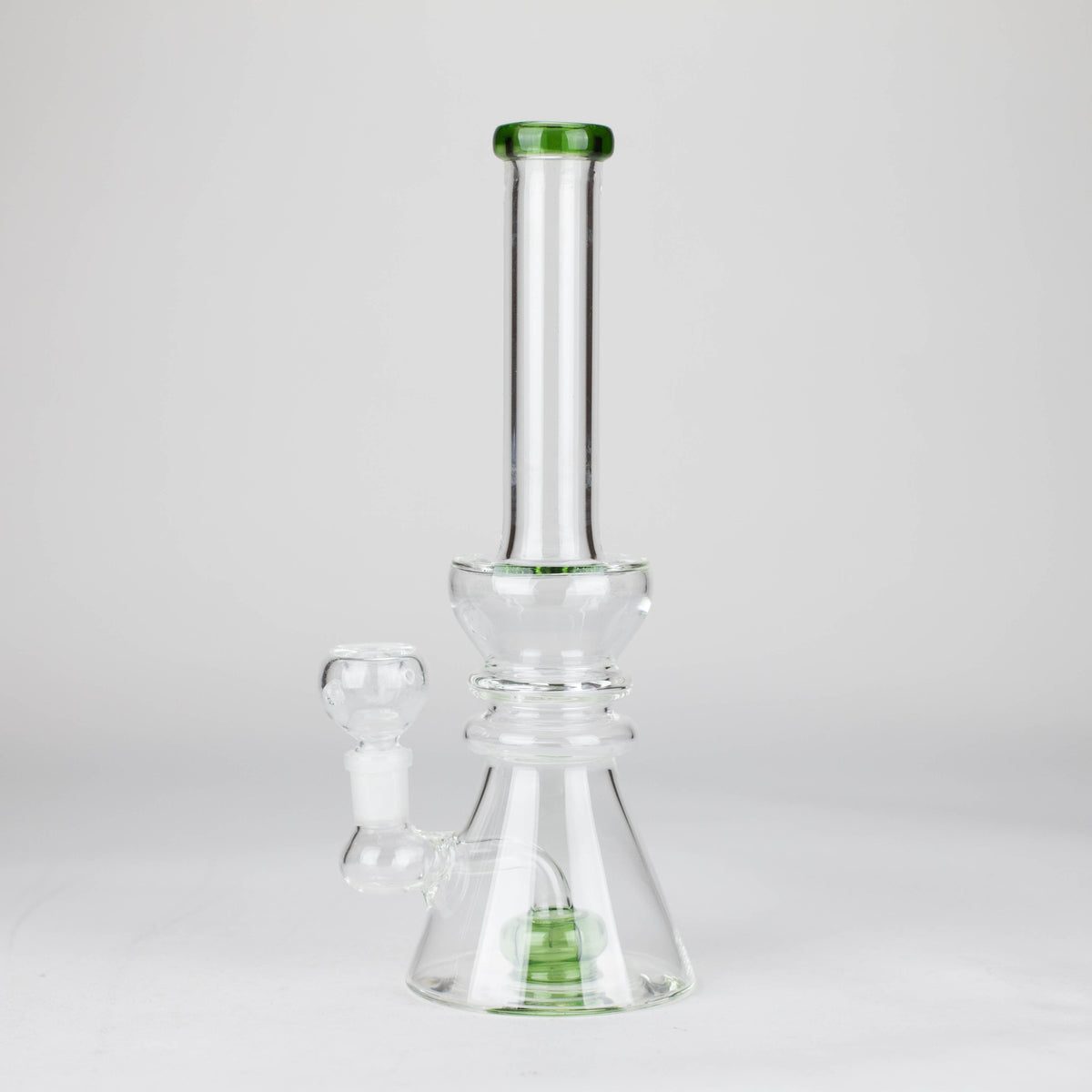 11 Inch Showerhead Diffuser Glass Bong in Green