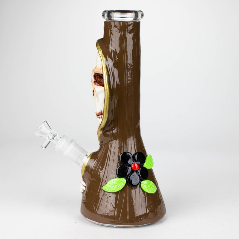 Side View of the 10 Inch Grim Reaper Beaker Bong