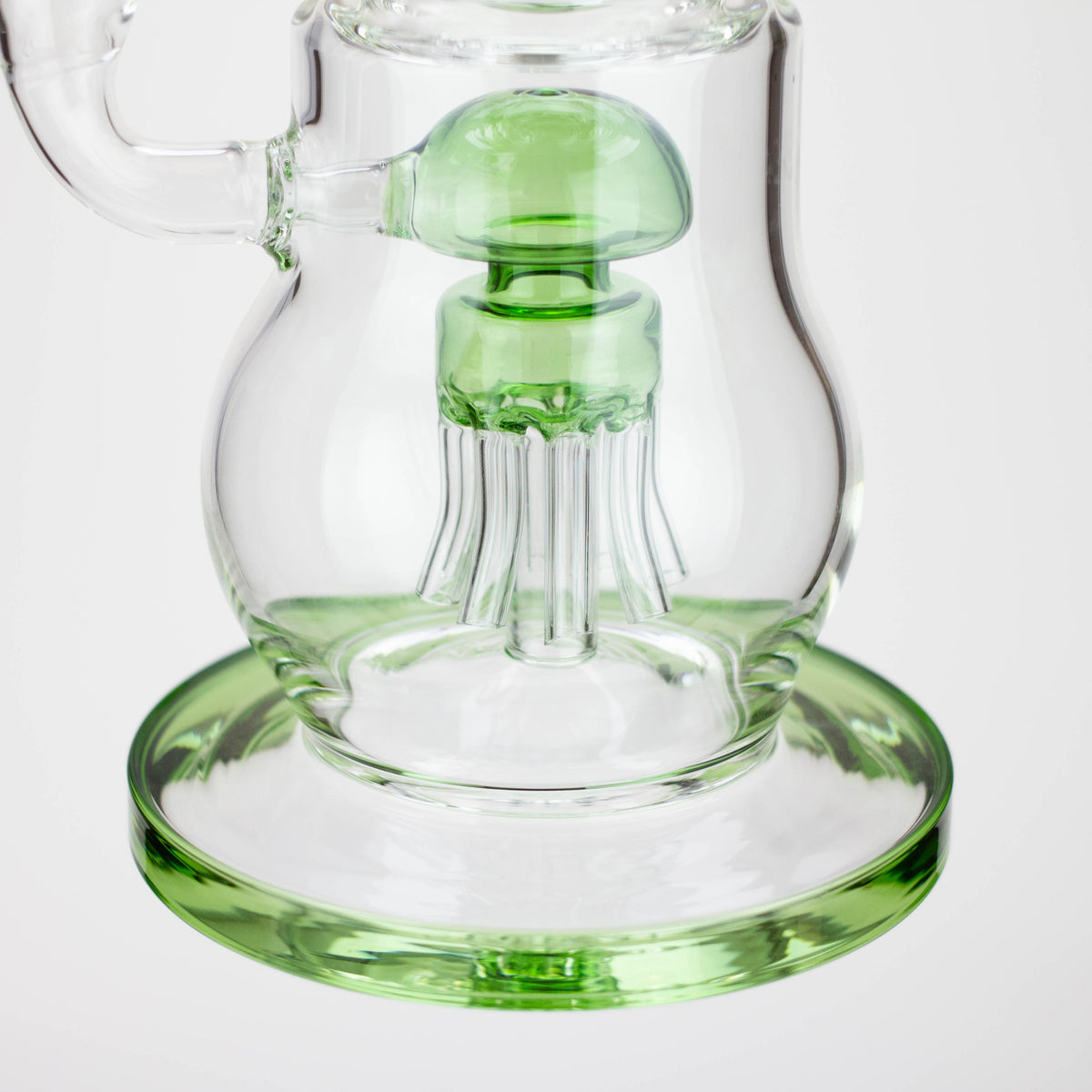 Second Percolator in the base of the H2O 21-inch Dual Percolator Glass Bong