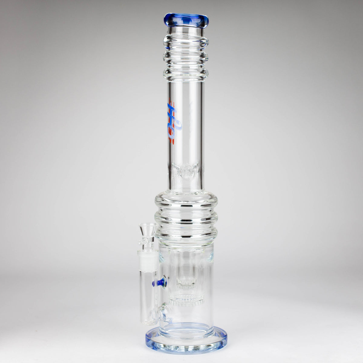 18 Inch Double Layer Honeycomb Bong  in Blue from H2O Glass