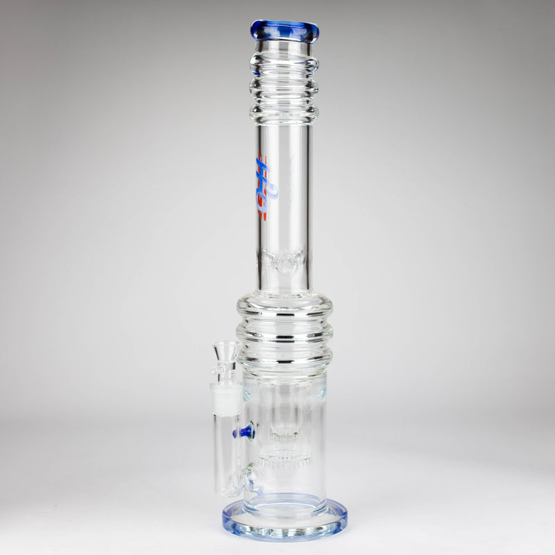 18 Inch Double Layer Honeycomb Bong  in Blue from H2O Glass