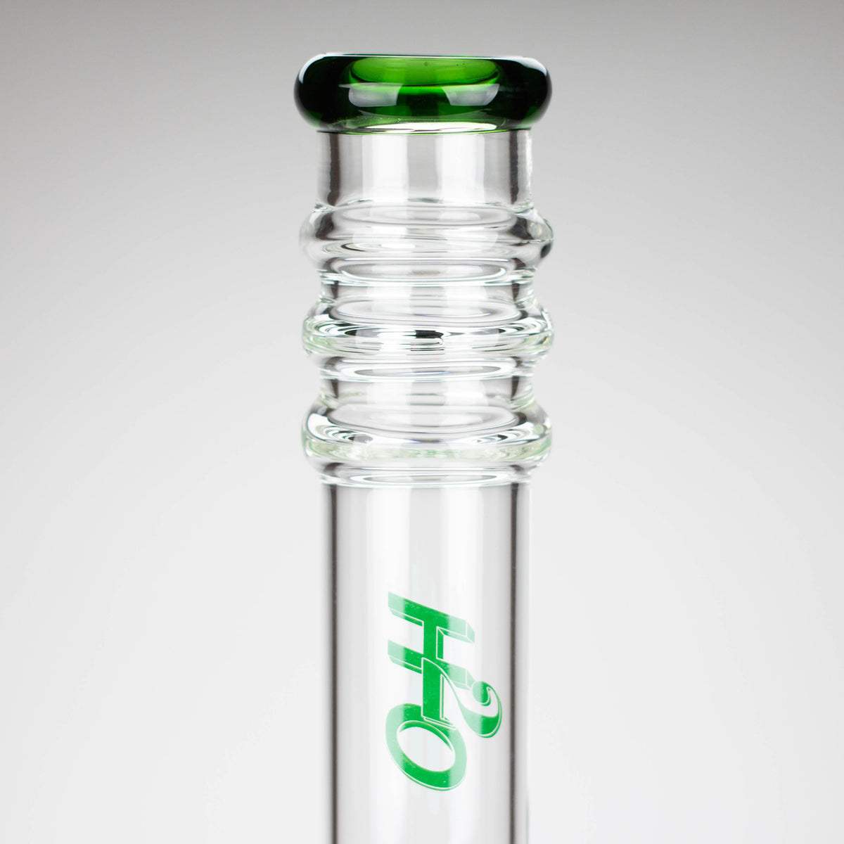 Glass Neck of the Green 18 Inch Double Layer Honeycomb Bong from H2O Glass