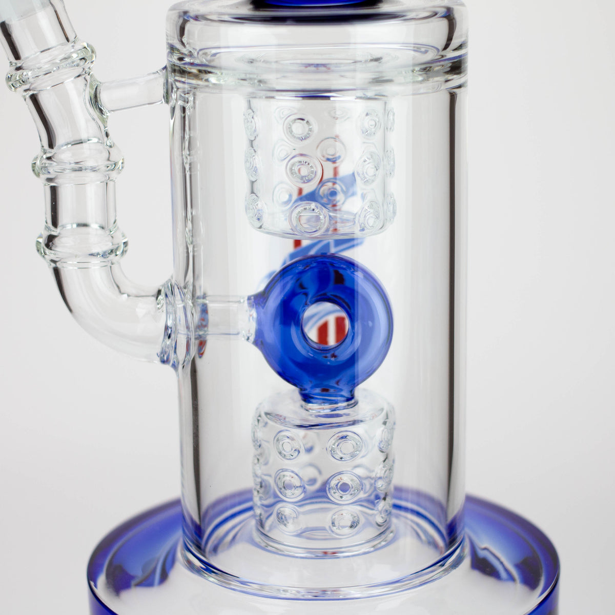 Base of the H2O | 15-Inch Double Drum Diffuser Bong