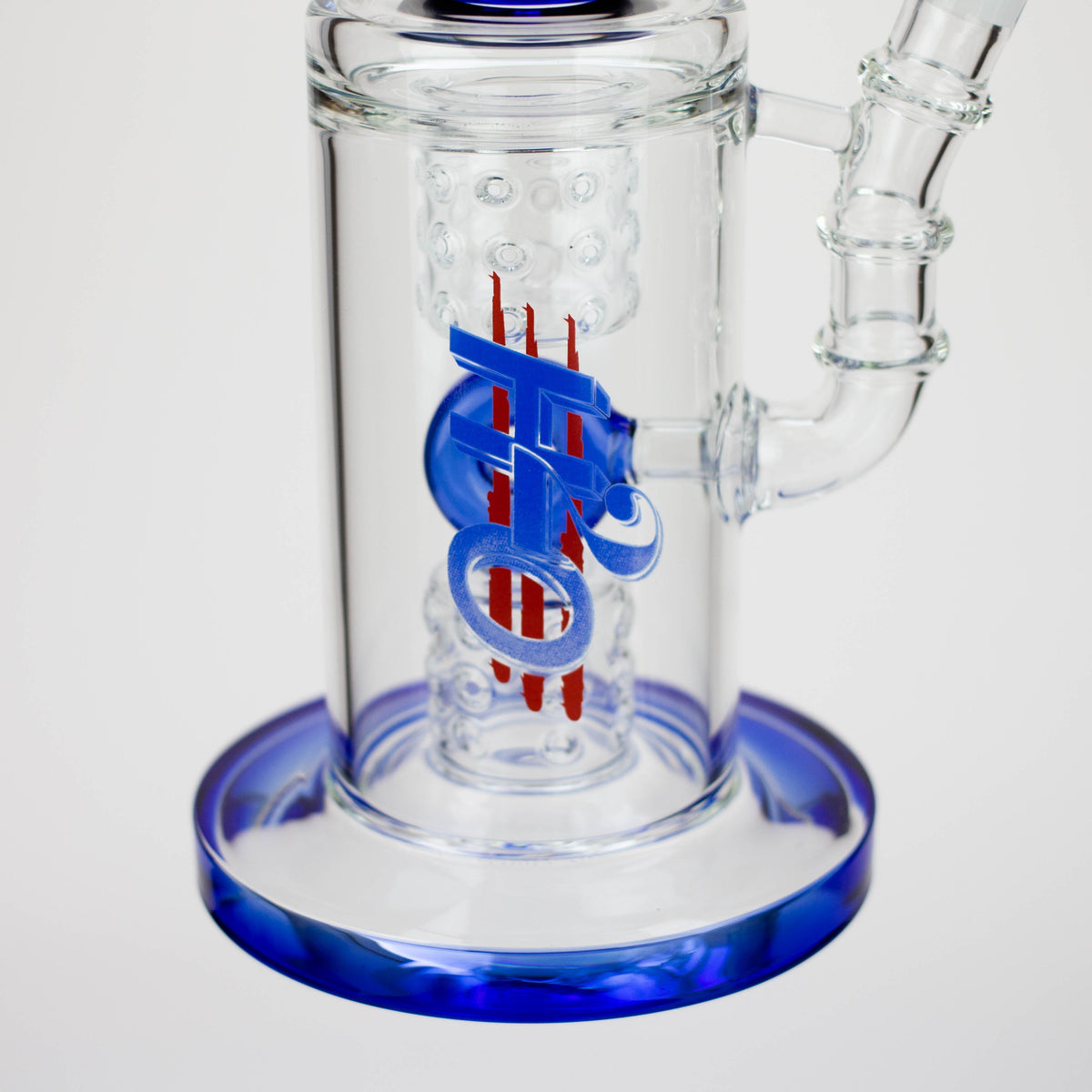 Glass Base of the H2O | 15-Inch Double Drum Diffuser Bong