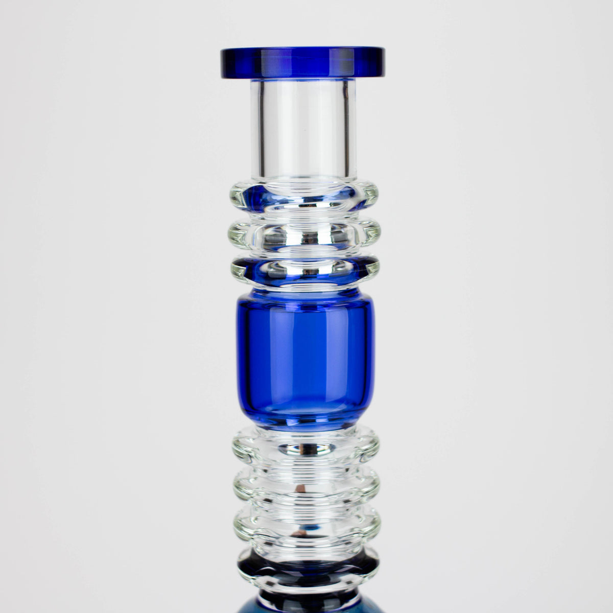 Glass Neck of the H2O | 15-Inch Double Drum Diffuser Bong