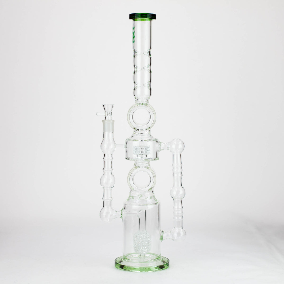 22 Inch Recycler Bong With Honeycomb Perc and inline Diffuser from H2O