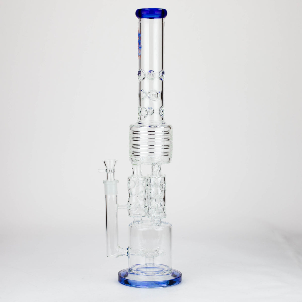 H2O 21 inch Percolator Bong with Diffuser in Blue