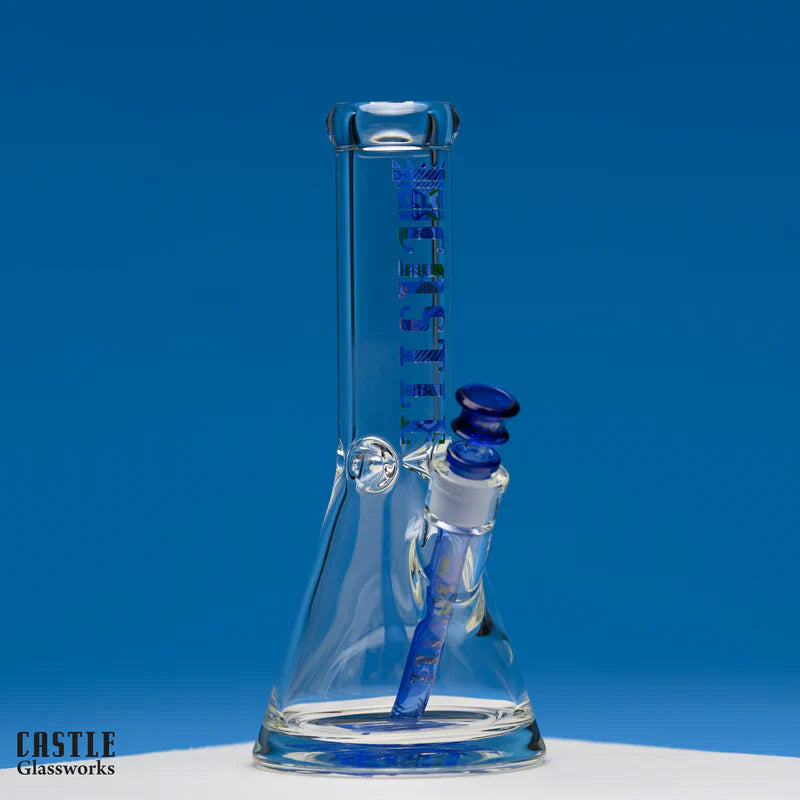 Castle Glassworks 12 Inch Hex Glass Beaker Bong 