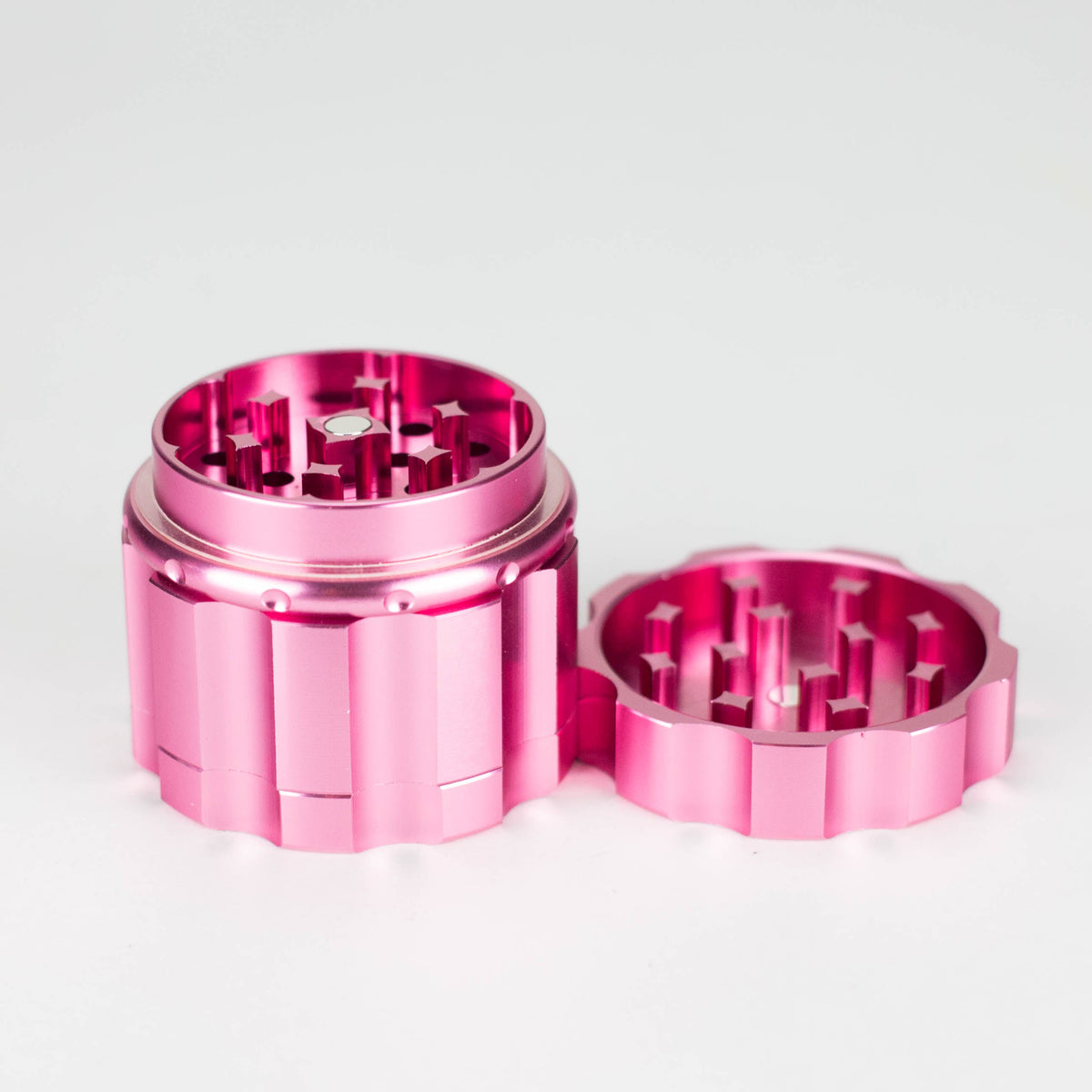 Pink 4-Piece Metal Herb Grinder from Honey Puff