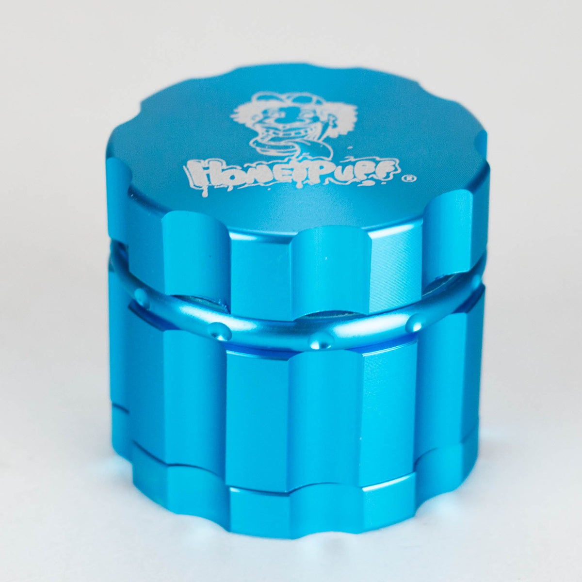 Honey Puff 4-Piece Metal Herb Grinder in blue