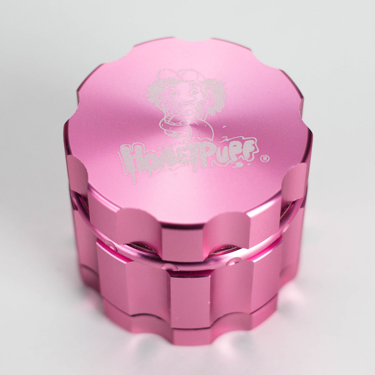 Honey Puff 4-Piece Metal Herb Grinder in Pink