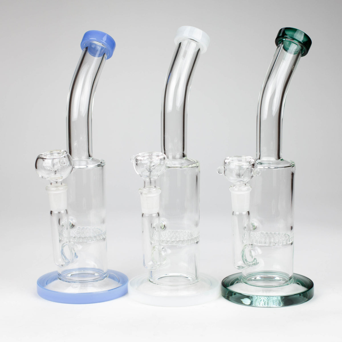 Three 11 Inch Honeycomb Diffuser Bongs