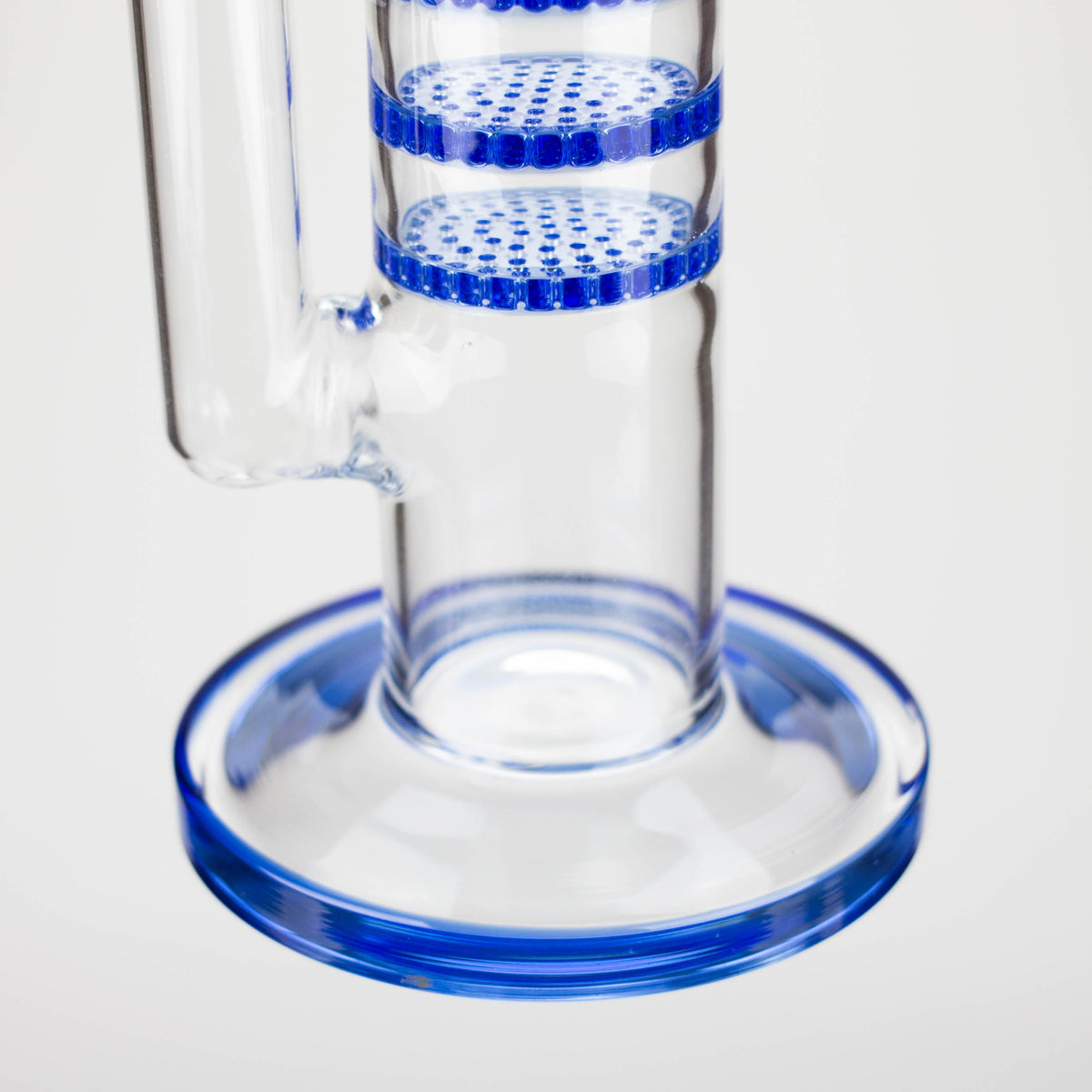 Glass Base of the 18 Inch Multi-Honeycomb Diffuser Straight Tube Bong