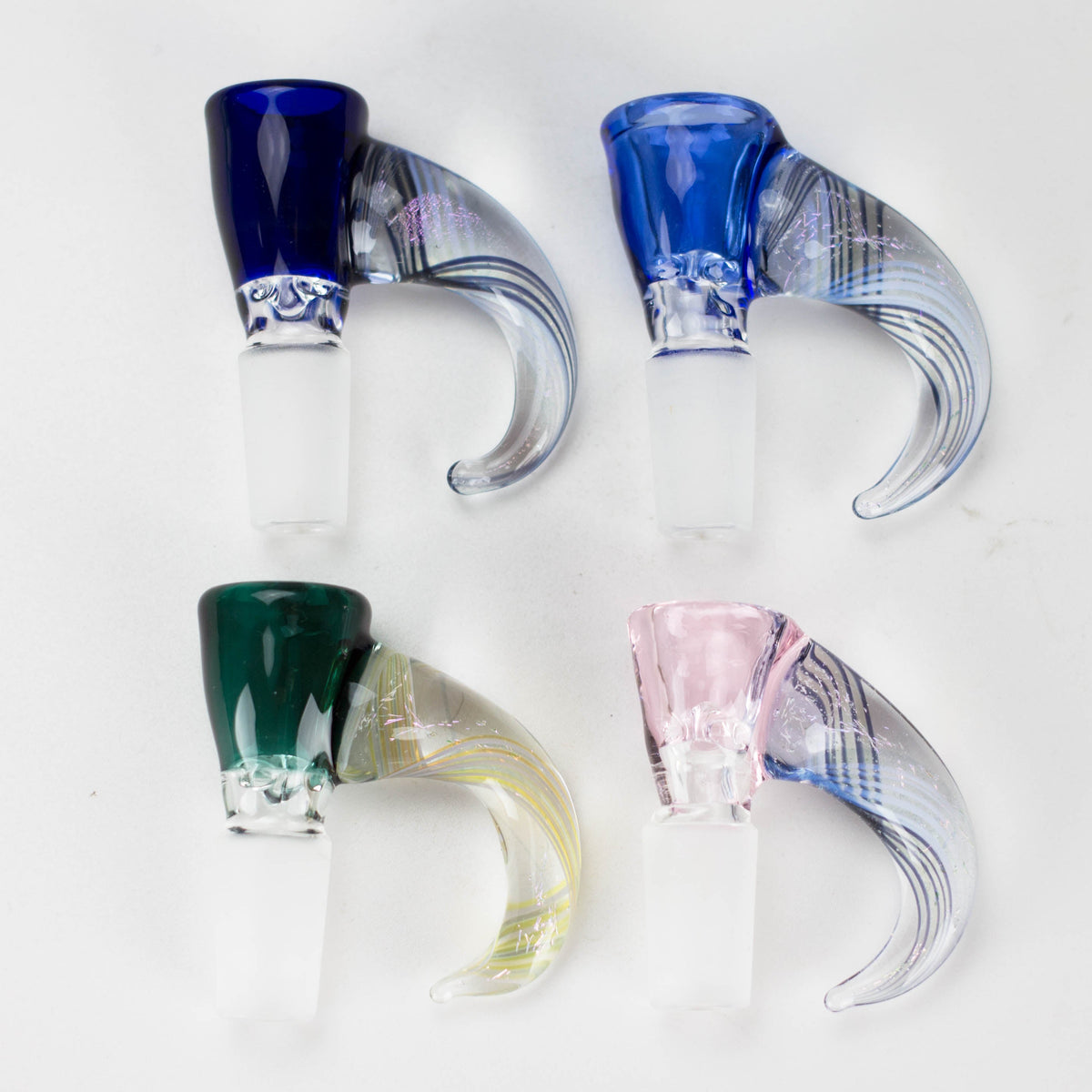 14mm Horned Bowl Piece from Shine Glassworks