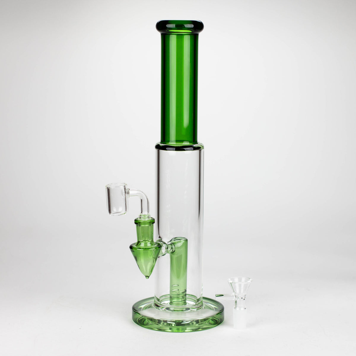 12 inch Horned Stem Dab Rig in Green