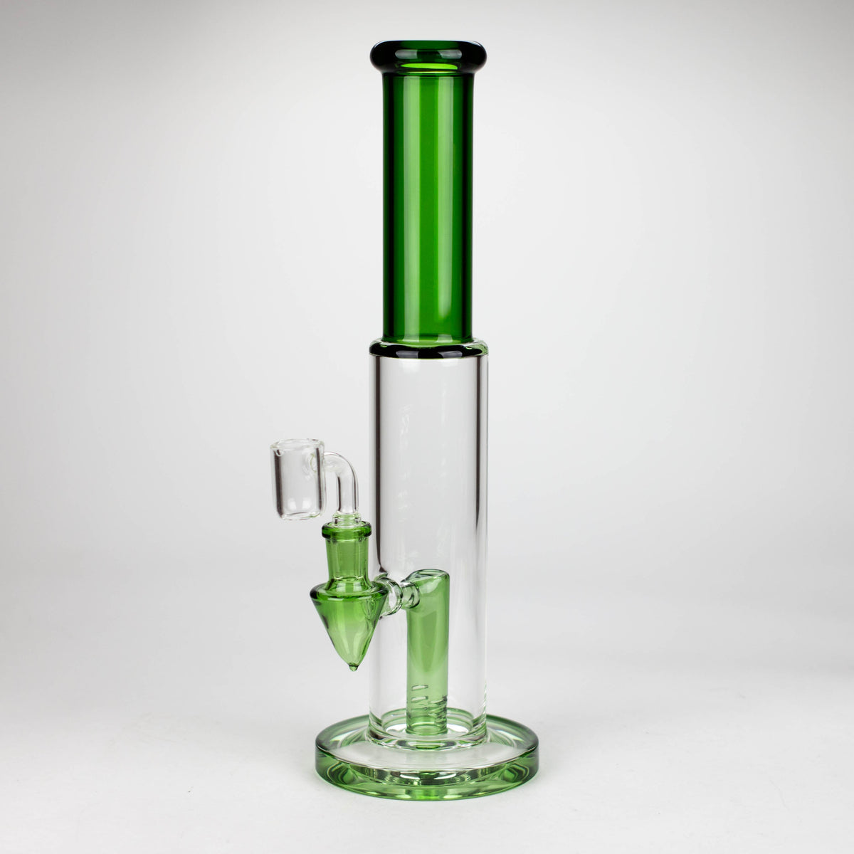 12 inch Horned Stem Dab Rig with Quartz Banger