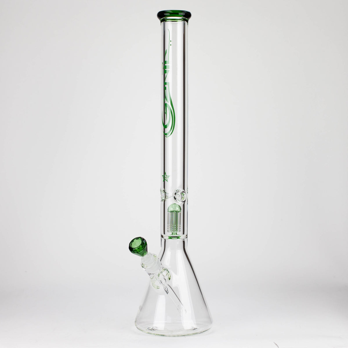 Huge Beaker Bong With Tree Perc by GENIE Glass