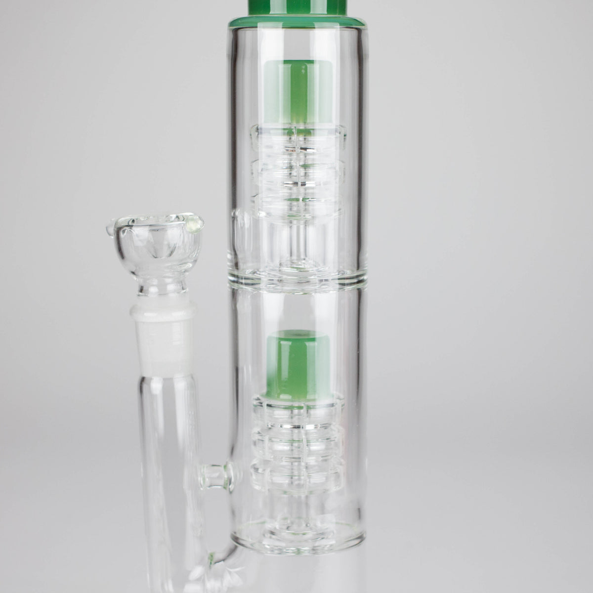 Double Stacked Percolators in the Huge Straight Tube Bong With Dual Percolators