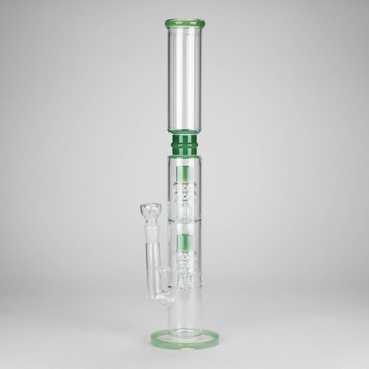Huge Straight Tube Bong With Dual Percolators Canada