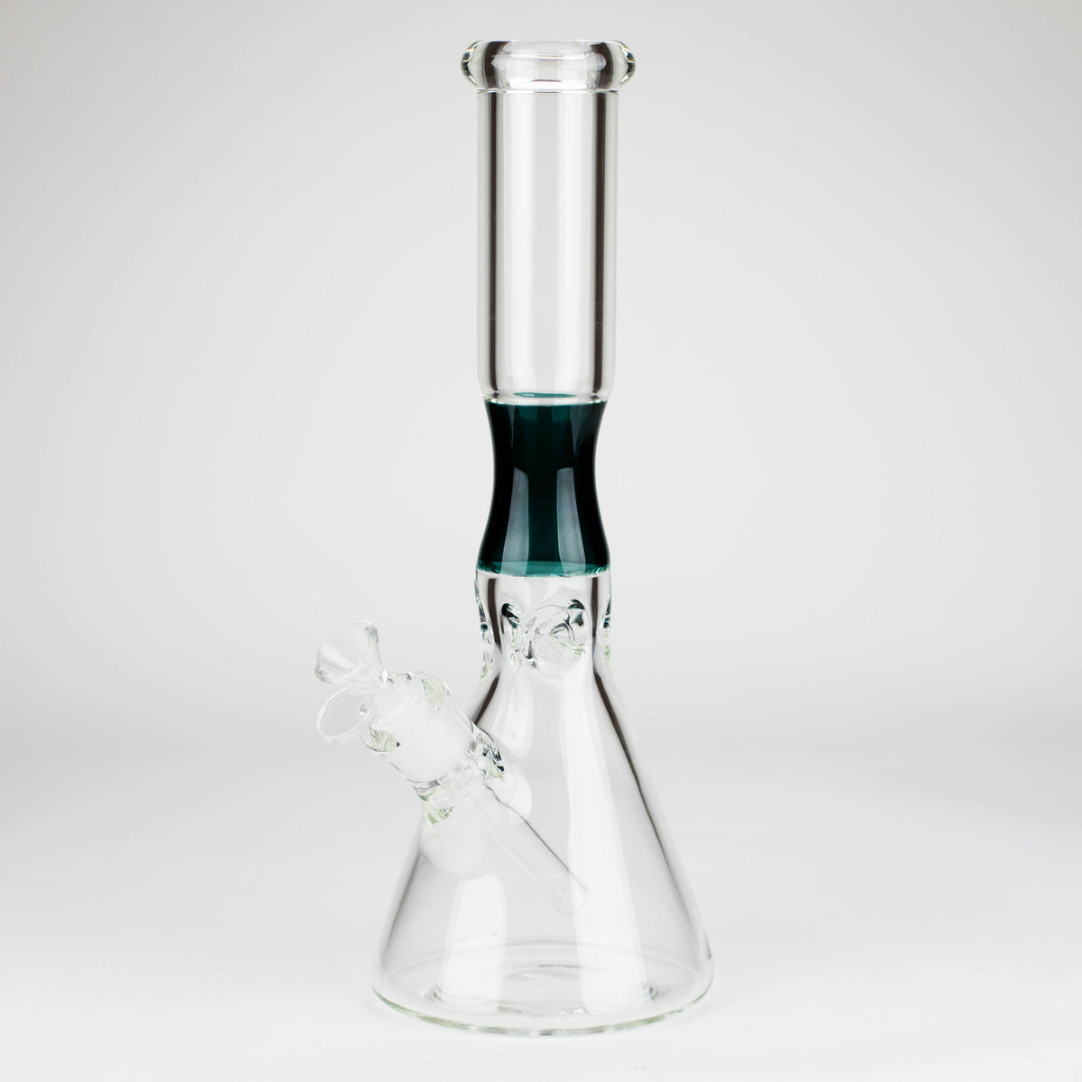 14 Inch Pinched Beaker Bong in Green