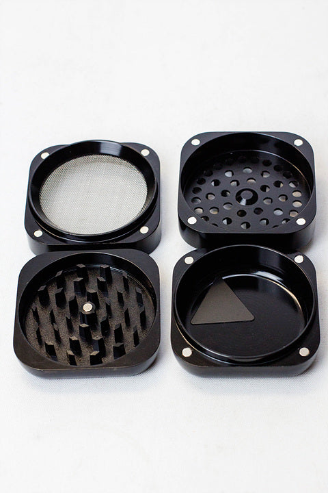 4-Piece Black Herb Grinder by Infyniti