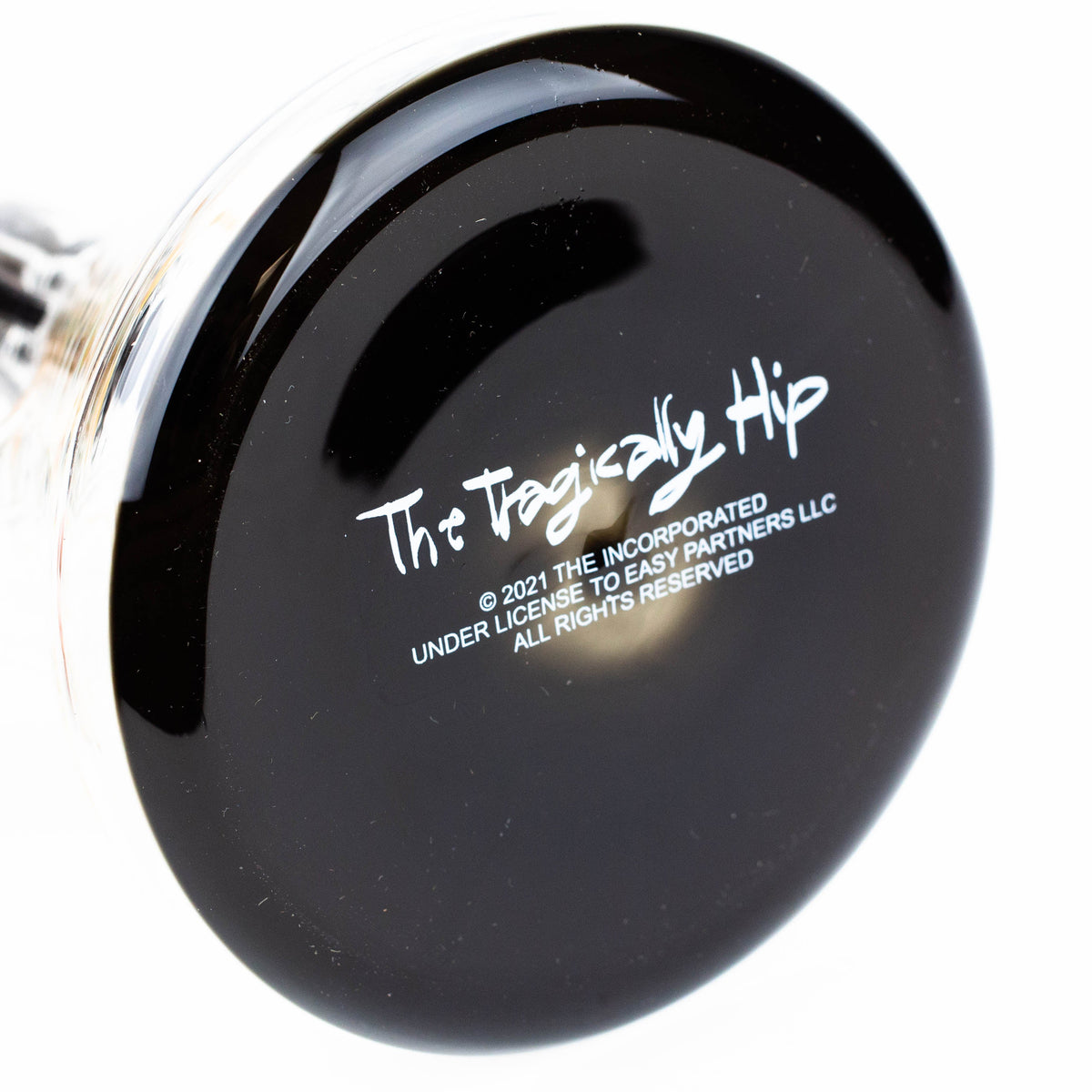 Bottom Base of the Officially Licensed Tragically Hip Perc Beaker Bong