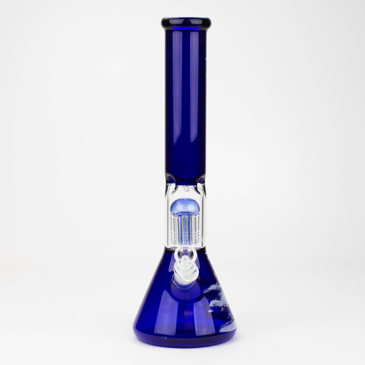 Front View of the The Tragically Hip 8 Tree  Arm Perc Beaker Bong by Infyniti