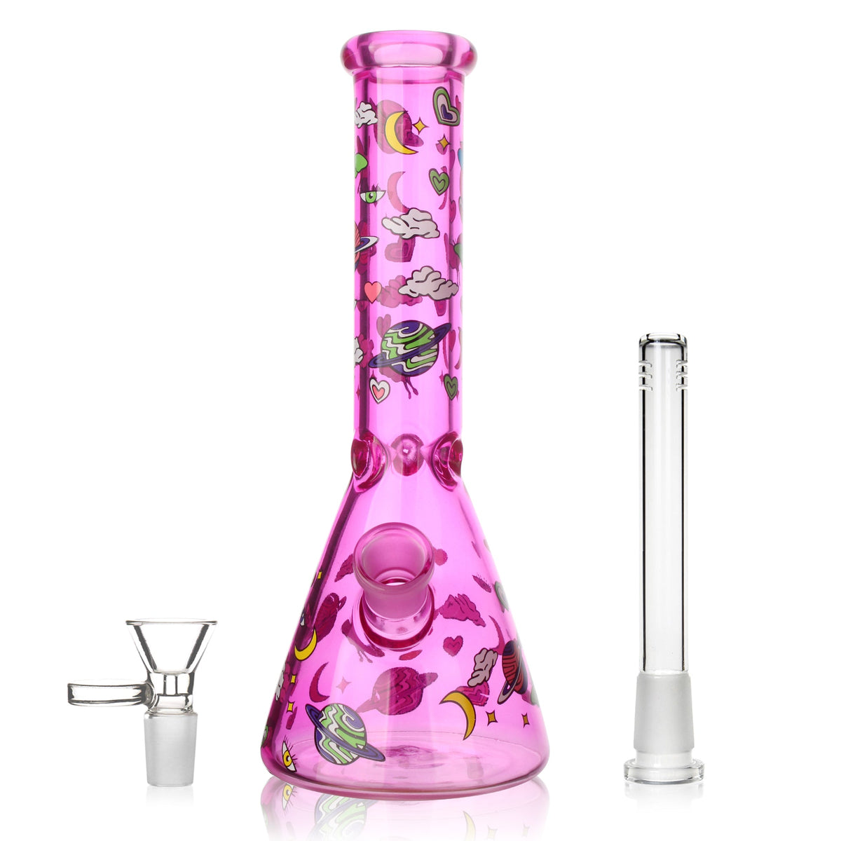 Interstellar Beaker Bong with Space Design