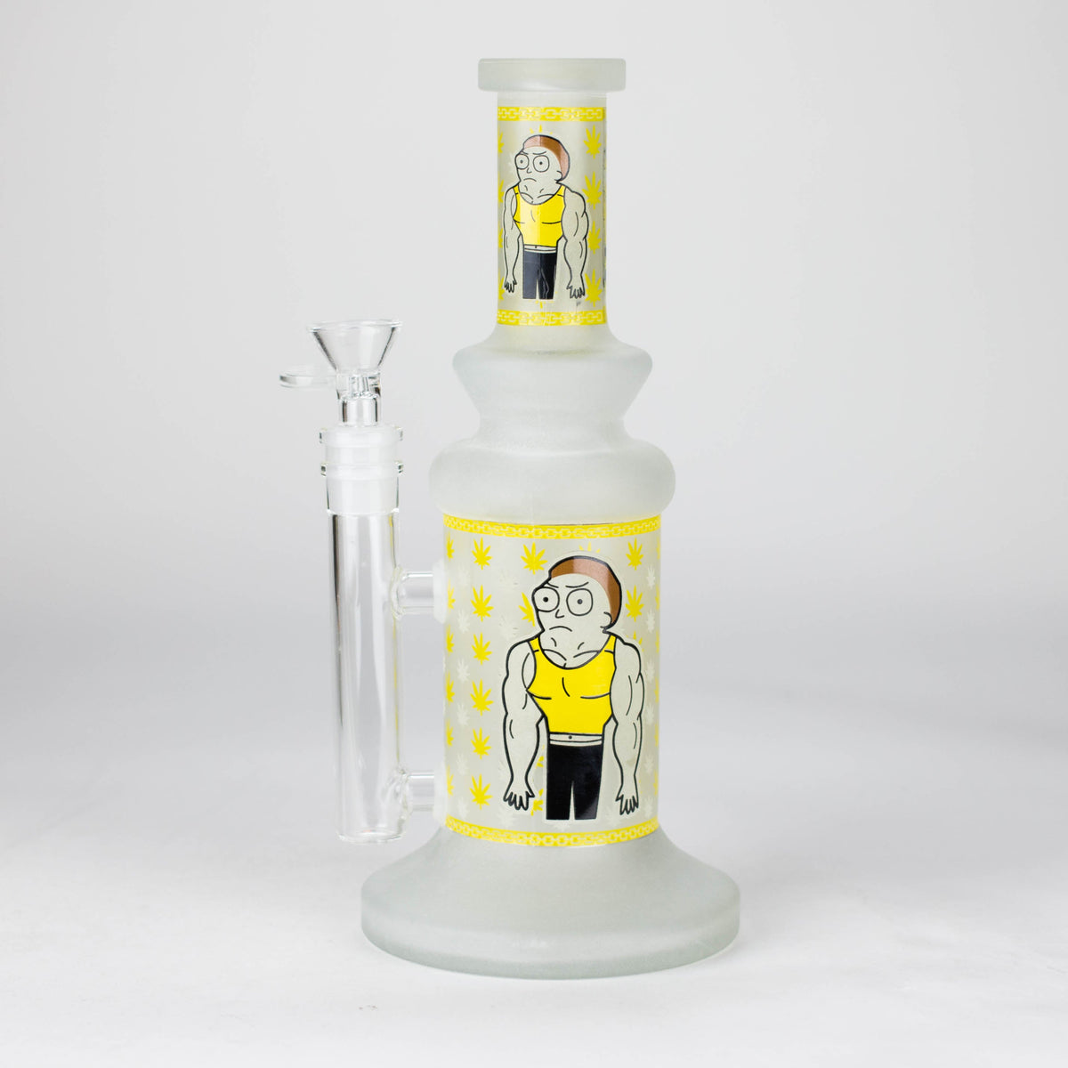 Jacked Morty 10 Inch Rick And Morty Straight Tube Bong